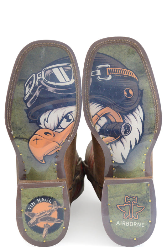 Tin Haul MENS BOMB GIRL WITH FIGHTING EAGLE SOLE