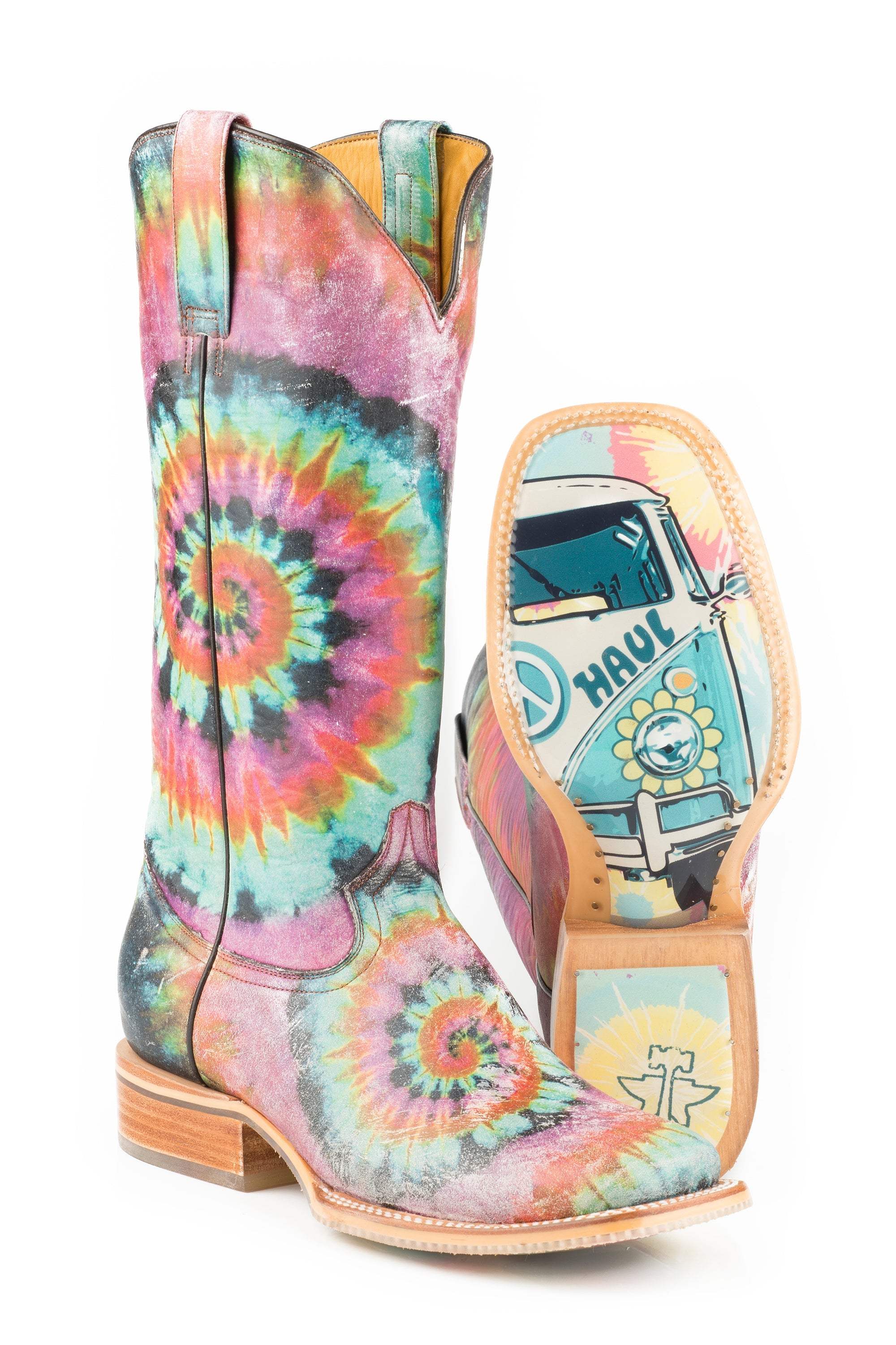 Tin Haul WOMENS GROOVY WITH TIE DYE CAMPER SOLE - Tin Haul - Flyclothing LLC