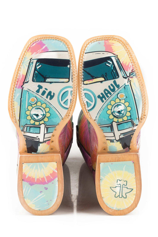 Tin Haul WOMENS GROOVY WITH TIE DYE CAMPER SOLE - Tin Haul - Flyclothing LLC