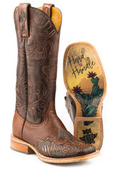 Tin Haul WOMENS CACTOOLED WITH HARD TO HANDLE SOLE - Tin Haul - Flyclothing LLC