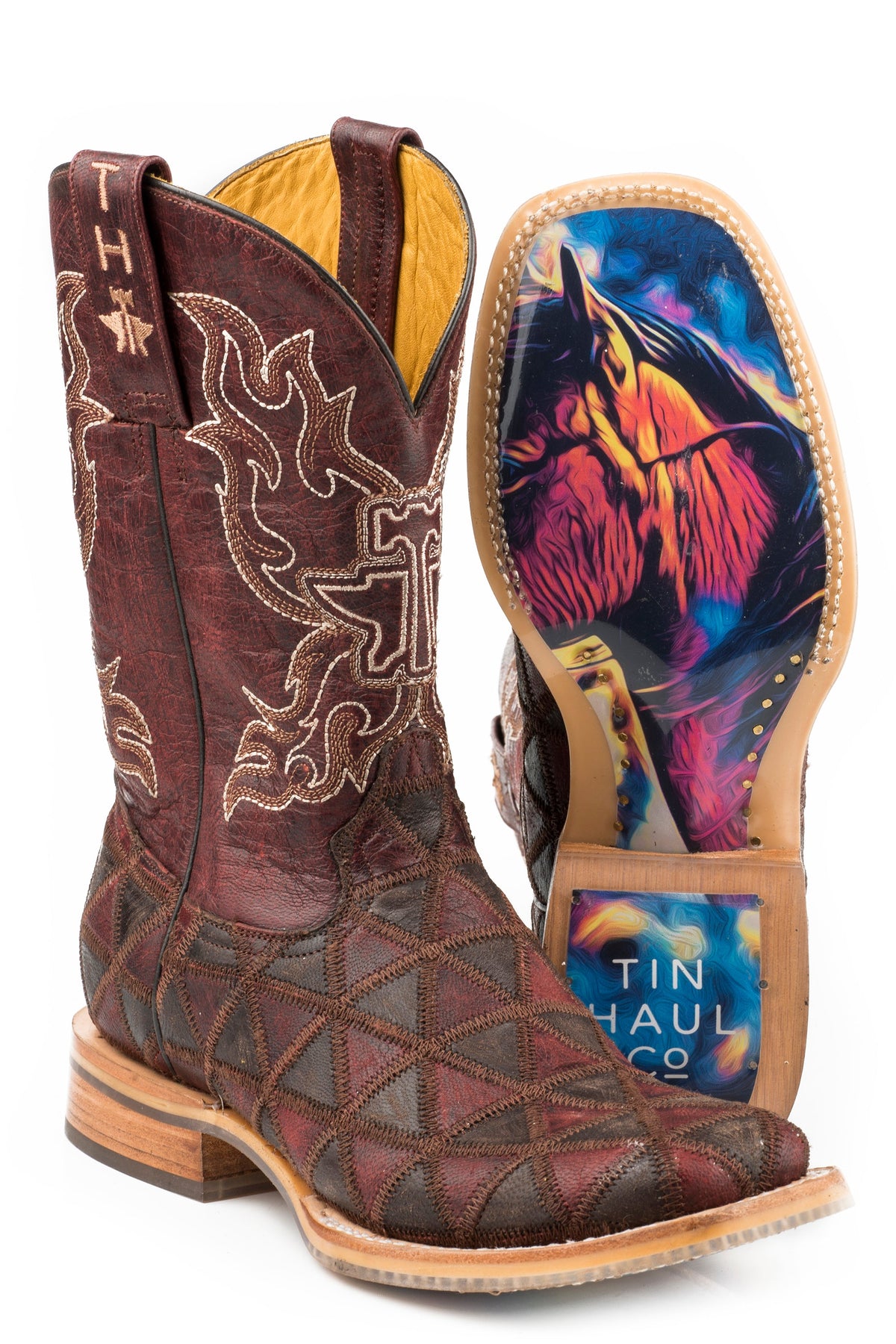 Tin Haul WOMENS A CUTE ANGLE WITH COLORFUL HORSE SOLE