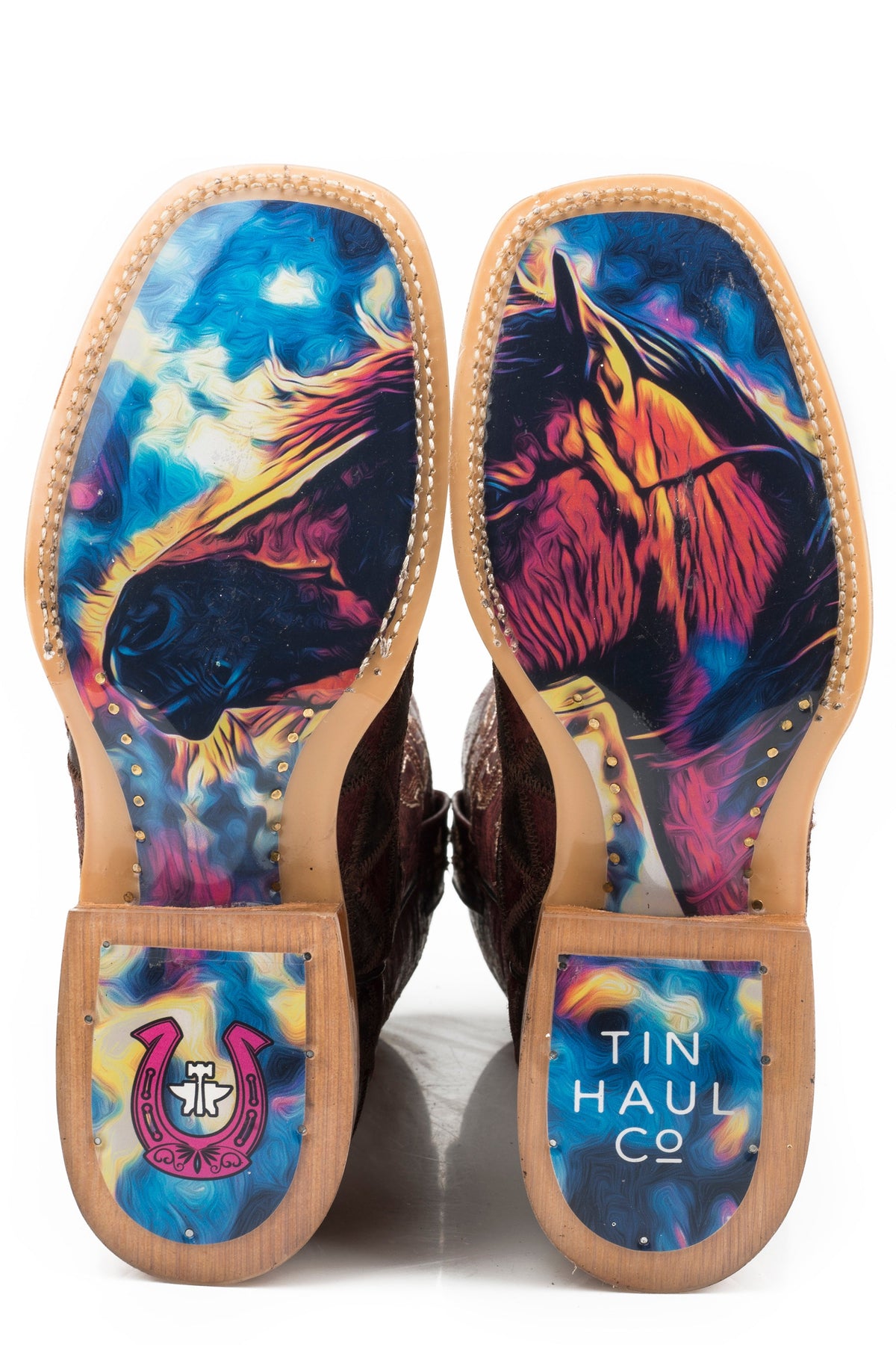 Tin Haul WOMENS A CUTE ANGLE WITH COLORFUL HORSE SOLE