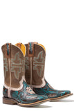 Tin Haul WOMENS LONE FLOWER  WITH BOHO FEATHER SOLE - Flyclothing LLC