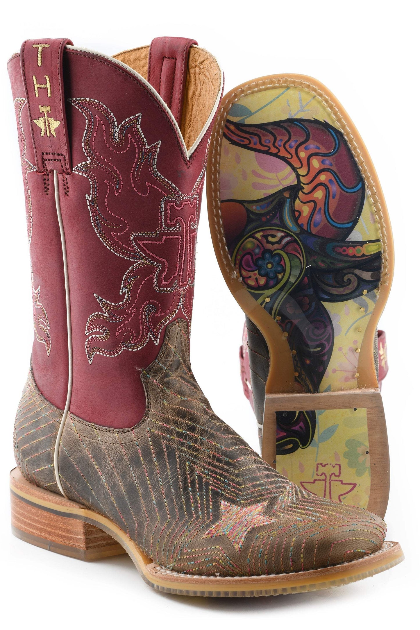 Tin Haul WOMENS SUPER NOVA STAR WITH BULL DOODLES SOLE - Tin Haul - Flyclothing LLC