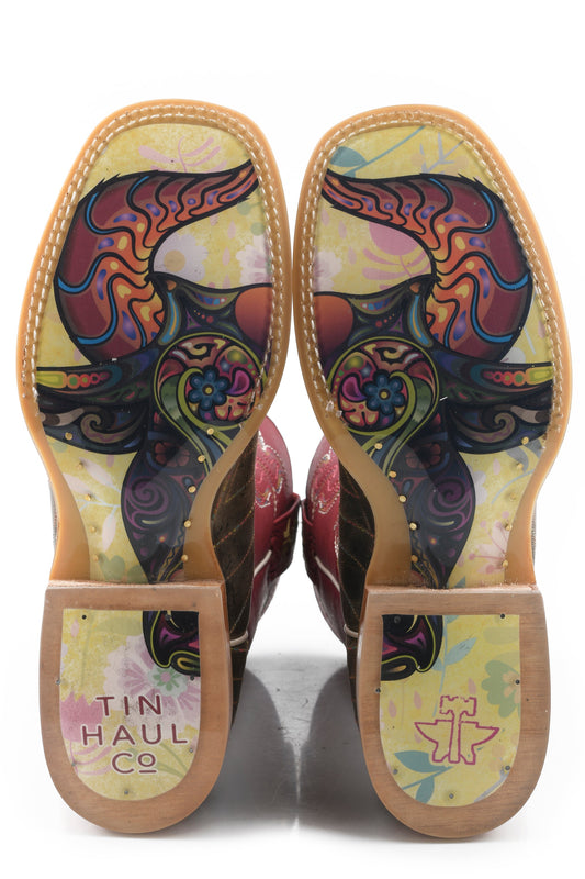 Tin Haul WOMENS SUPER NOVA STAR WITH BULL DOODLES SOLE - Flyclothing LLC