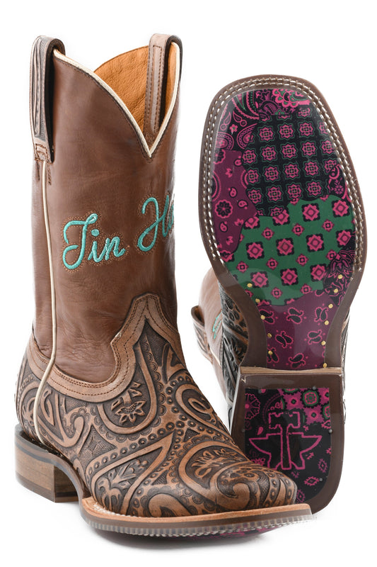 Tin Haul WOMENS PAISLEY QUEEN WITH BANDANA PATCHWORK SOLE