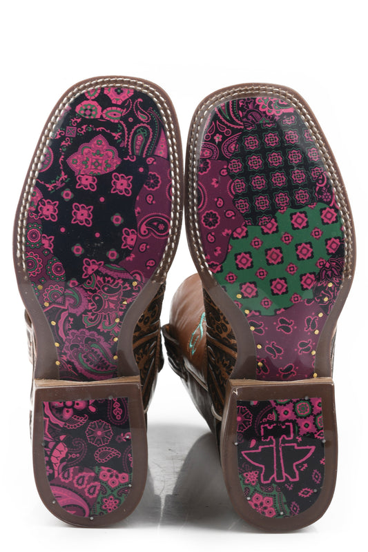 Tin Haul WOMENS PAISLEY QUEEN WITH BANDANA PATCHWORK SOLE