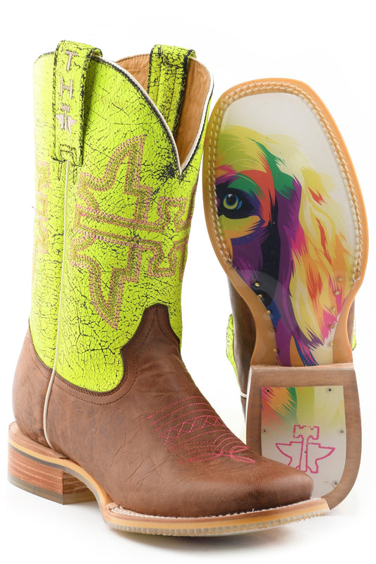 Tin Haul WOMENS NEON GLOW WITH GIRLS 2ND BEST FRIEND SOLE