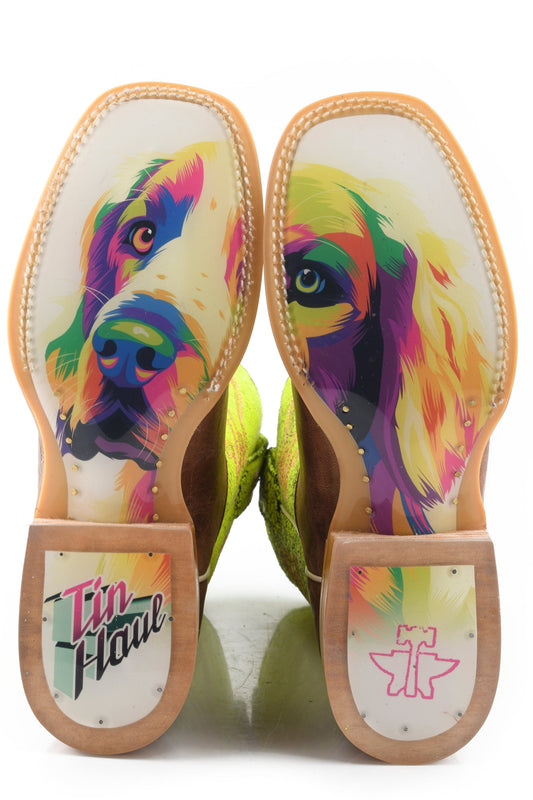 Tin Haul WOMENS NEON GLOW WITH GIRLS 2ND BEST FRIEND SOLE - Tin Haul