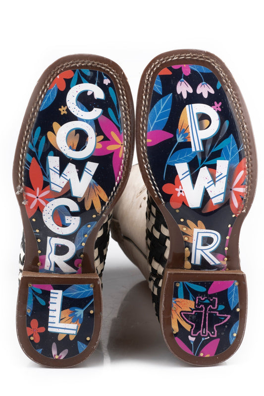 Tin Haul WOMENS HOUNDSTOOTH WITH COWGRL PWR SOLE - Flyclothing LLC