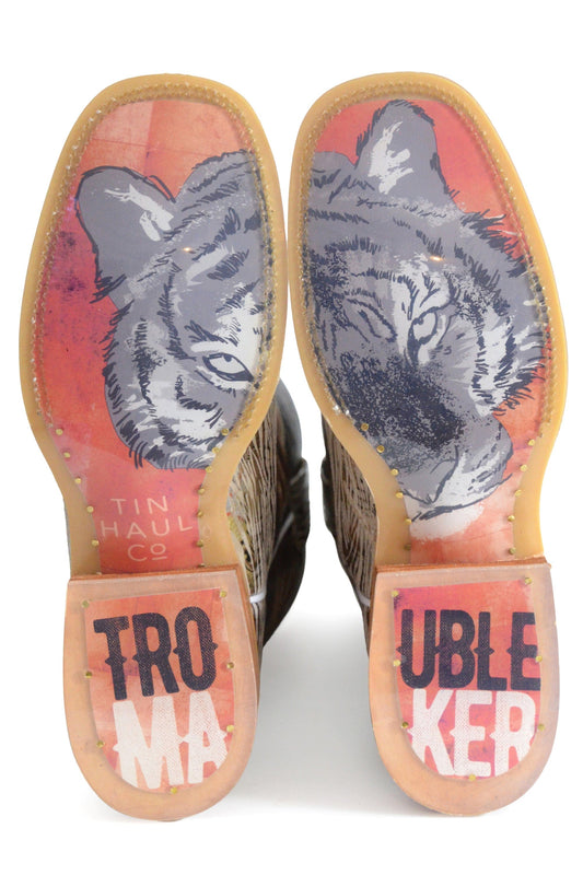 Tin Haul WOMENS GOLDEN TIGER WITH TROUBLE MAKER SOLE - Flyclothing LLC