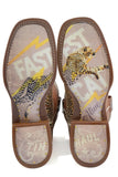 Tin Haul WOMENS GOLDEN CHEETAH WITH FASTEST CAT ALIVE SOLE - Tin Haul