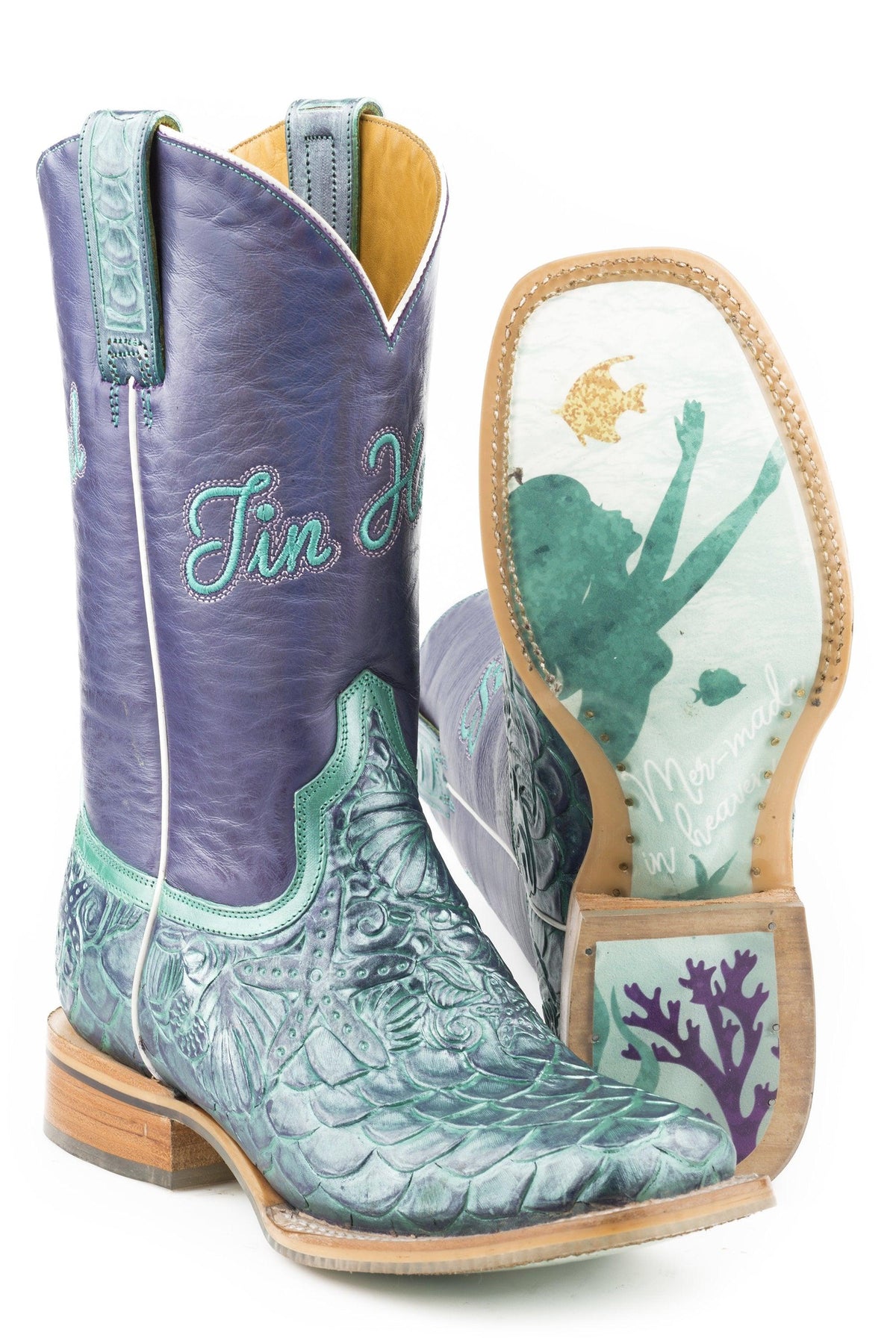Tin Haul Womens Under The Sea With Mer With Made Sole - Flyclothing LLC