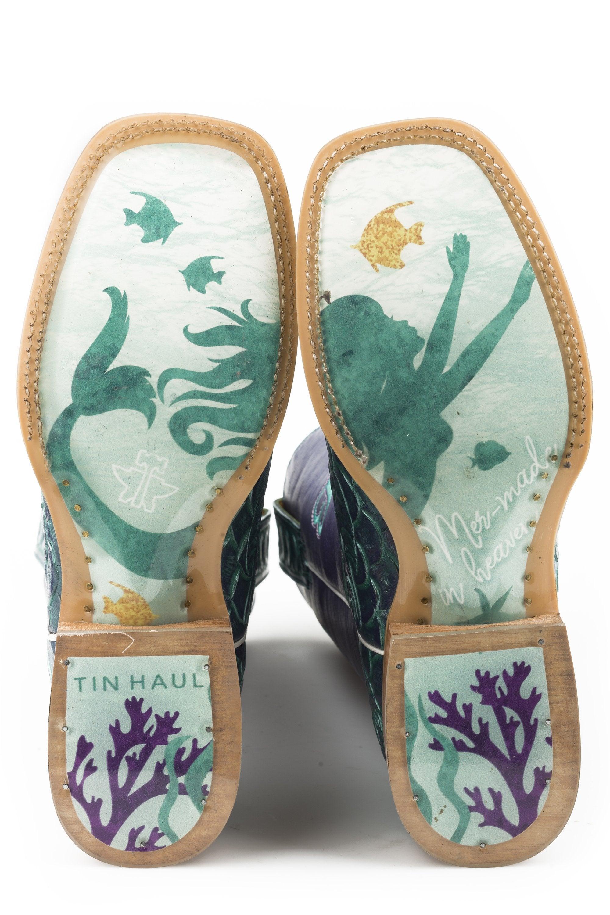 Tin Haul Womens Under The Sea With Mer With Made Sole - Flyclothing LLC