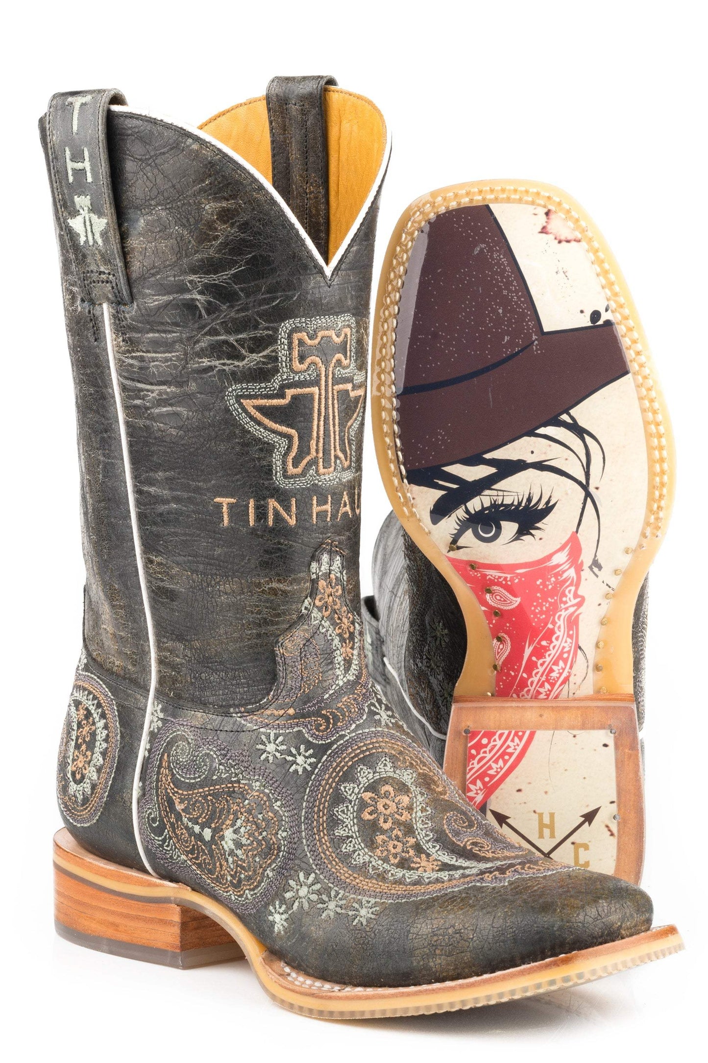 Tin Haul WOMENS BANDANA BANDIT WITH WILD RAG SOLE - Tin Haul - Flyclothing LLC