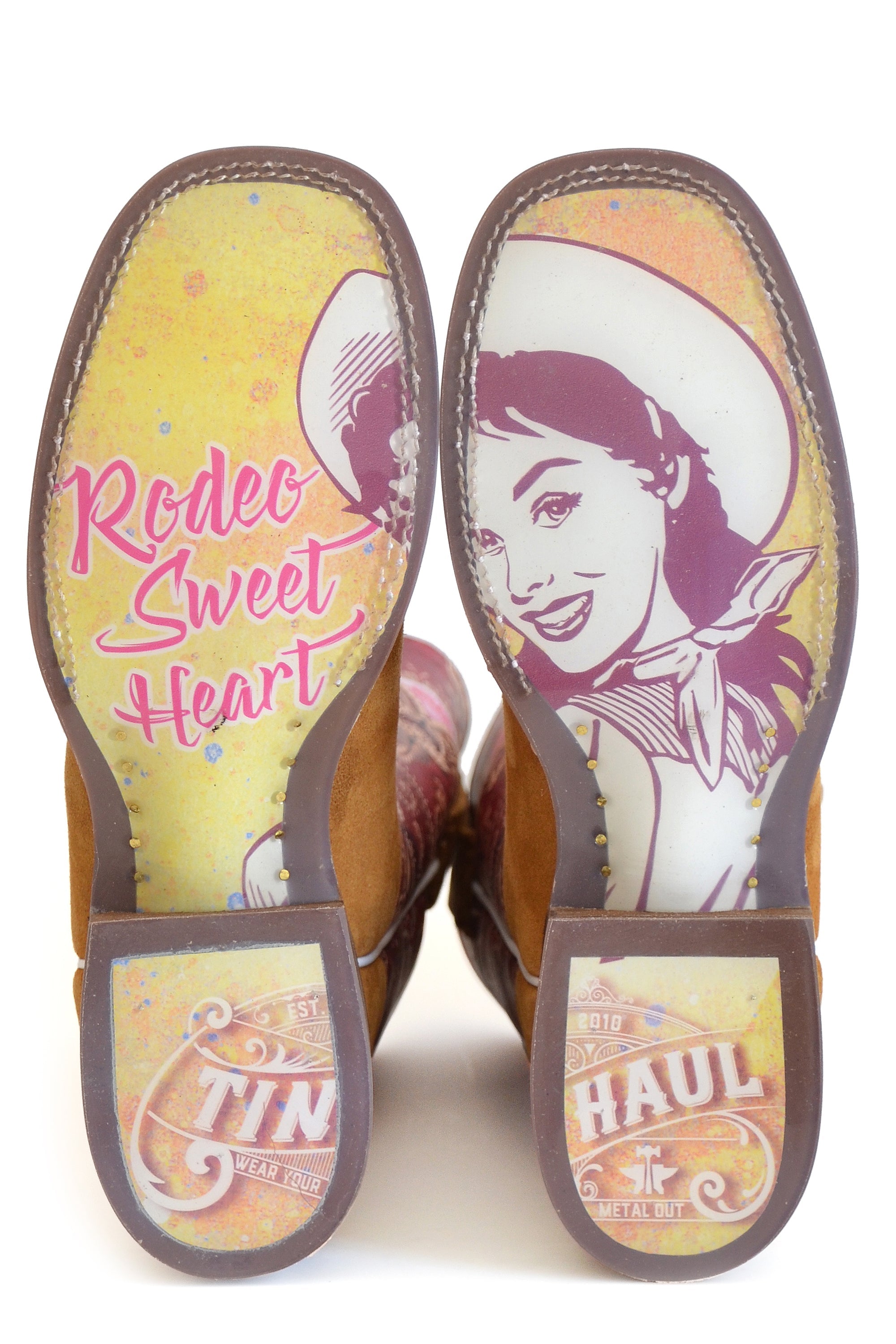 Tin Haul WOMENS RODEO SWEETHEART WITH RETRO COWGIRL SOLE