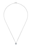 Moissanite Pendant Platinum-Plated Necklace - Trendsi - Flyclothing LLC