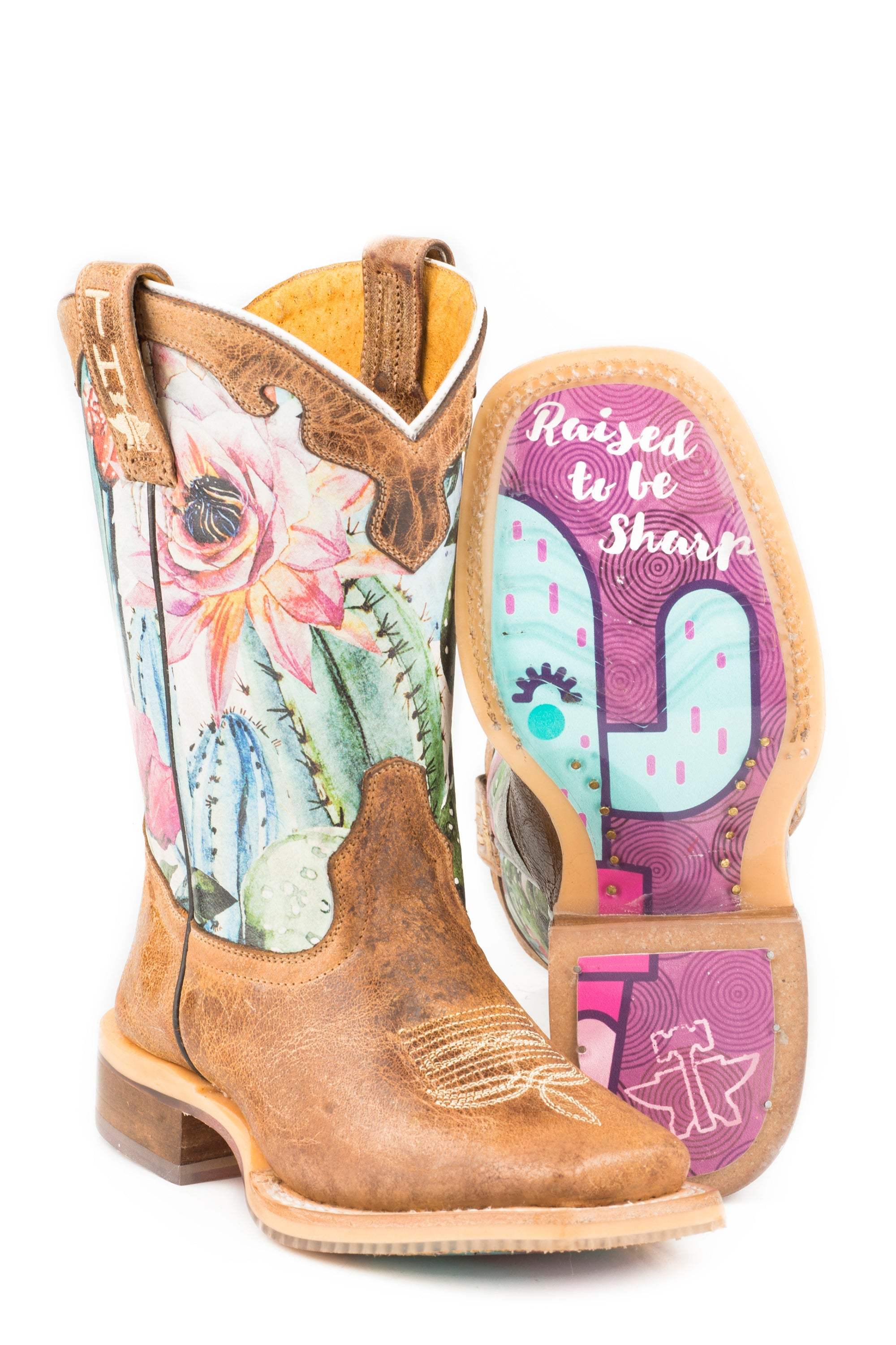Tin Haul BIG GIRLS CACTILICIOUS WITH RAISED TO BE SHARP SOLE - Tin Haul - Flyclothing LLC