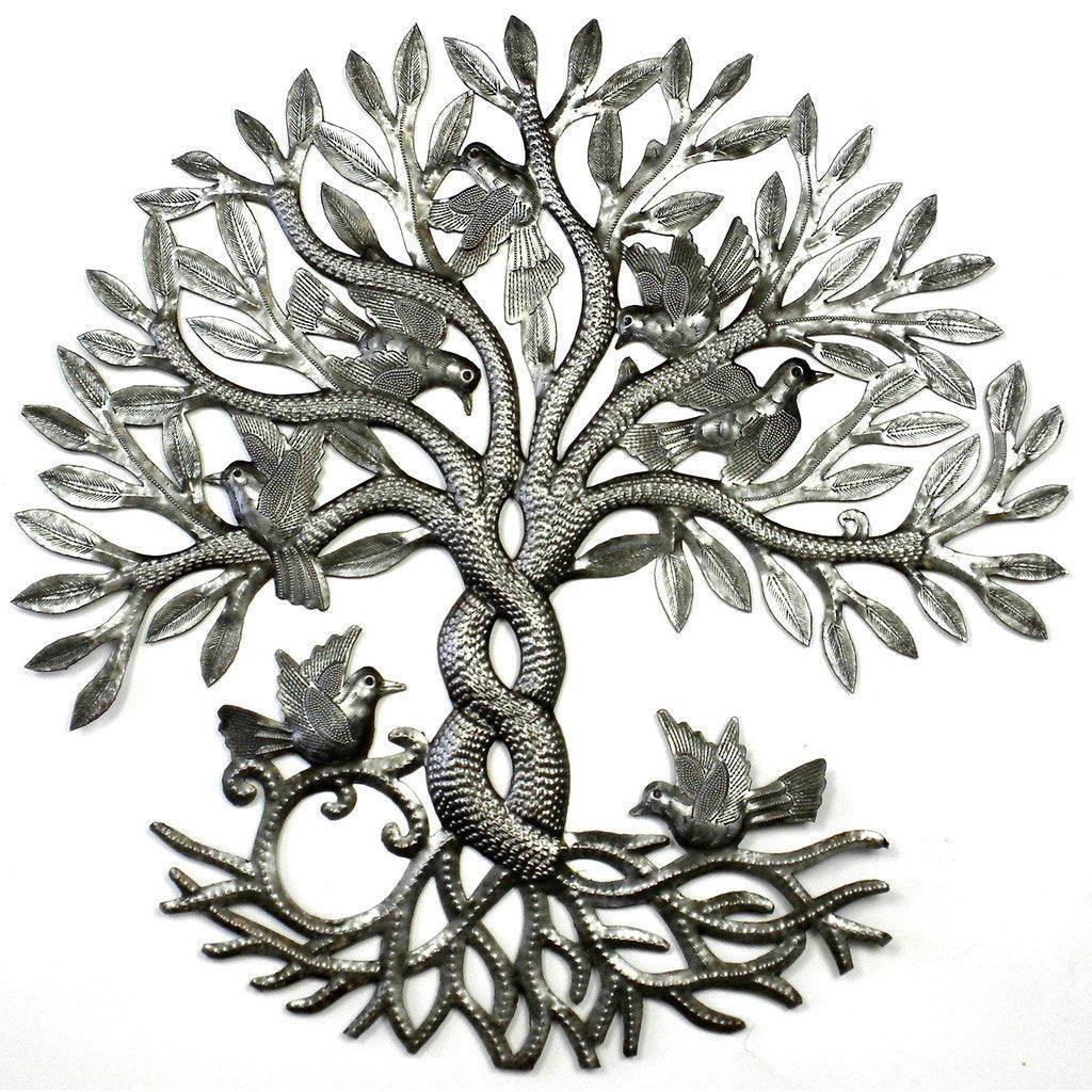 Entwined Tree of Life Metal Wall Art - Croix des Bouquets - Croix des Bouquets