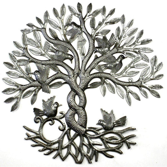 Entwined Tree of Life Metal Wall Art - Croix des Bouquets - Croix des Bouquets
