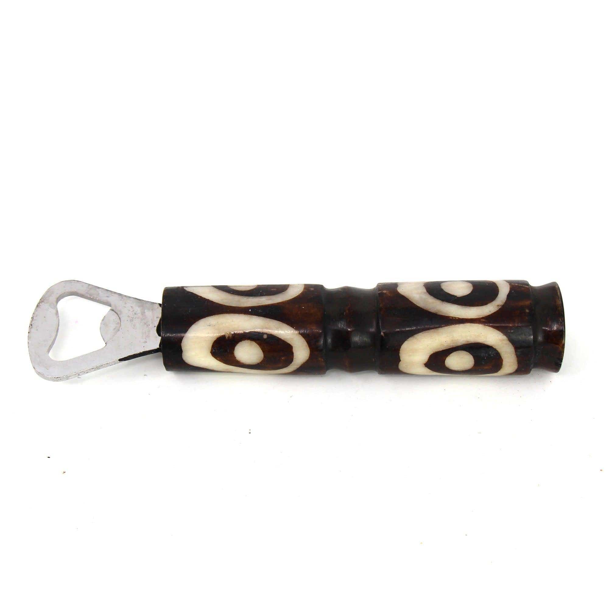 African Batik Bone Bottle Opener, Mixed Designs - Flyclothing LLC