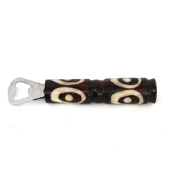 African Batik Bone Bottle Opener, Mixed Designs - Jedando