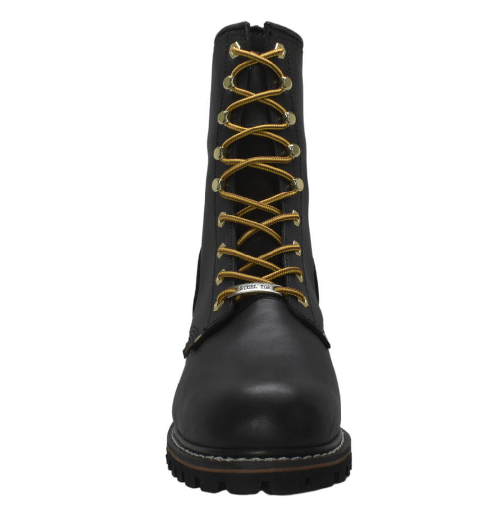 AdTec Men 9" Logger Boots Steel Toe Waterproof - Flyclothing LLC