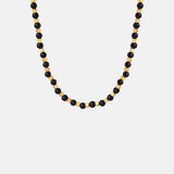 Agate Beaded Titanium Steel Necklace - Trendsi - Flyclothing LLC