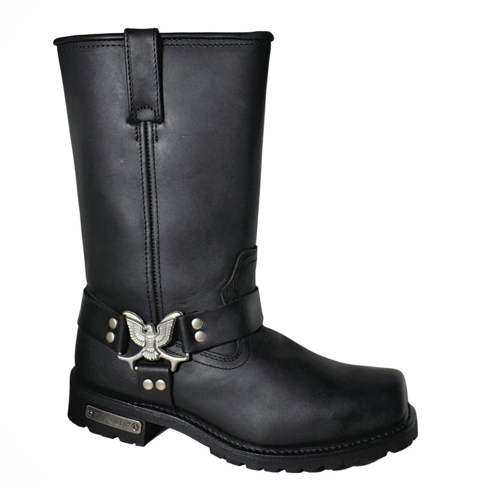 RideTec Men's 13" Harness Zipper Boot Black - RideTecs