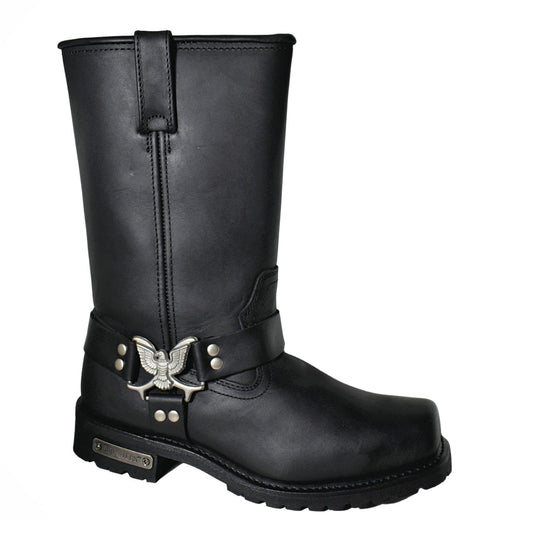 RideTec Men's 13" Harness Zipper Boot Black - RideTecs