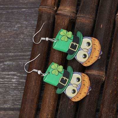 Owl Acrylic Dangle Earrings - Trendsi - Flyclothing LLC