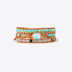Opal Beaded Layered Bracelet - Trendsi