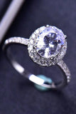 2 Carat Moissanite 18k Platinum-Plated Ring - Trendsi