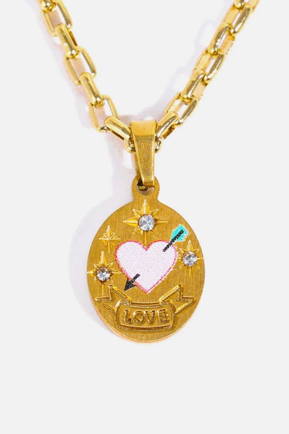 Stainless Steel 18K Gold-Plated Necklace - Trendsi - Flyclothing LLC