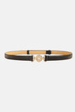 Rhinestone Decor PU Leather Belt - Trendsi