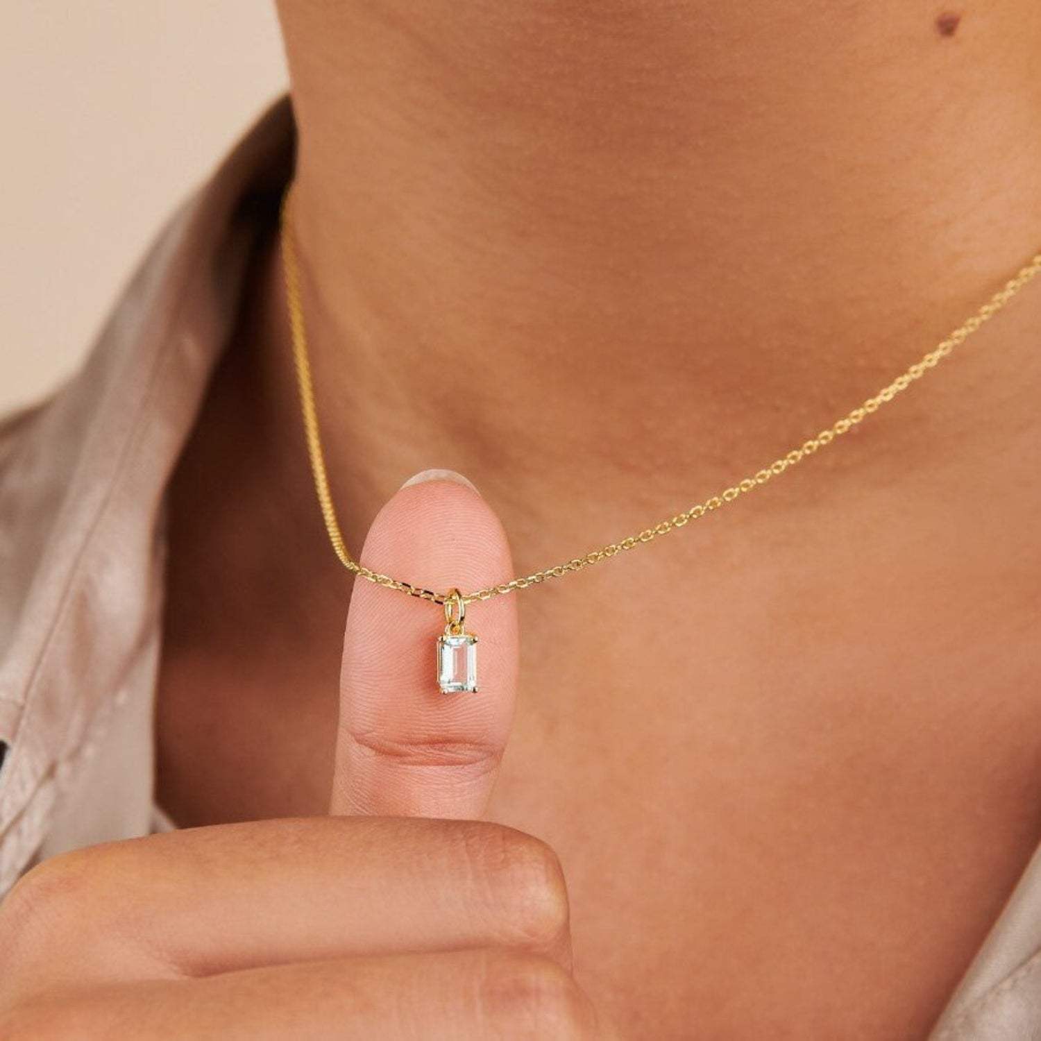 Titanium Steel Inlaid Zircon Pendant Necklace - Trendsi - Flyclothing LLC