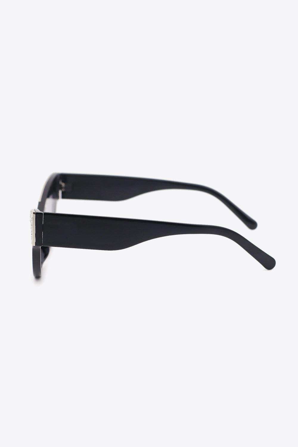 UV400 Rhinestone Trim Cat-Eye Sunglasses - Trendsi - Flyclothing LLC