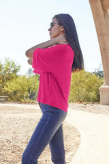 Basic Bae Full Size Round Neck Drop Shoulder T-Shirt - Trendsi - Flyclothing LLC