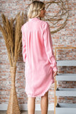 Veveret Button-Up Shirt Dress - Flyclothing LLC