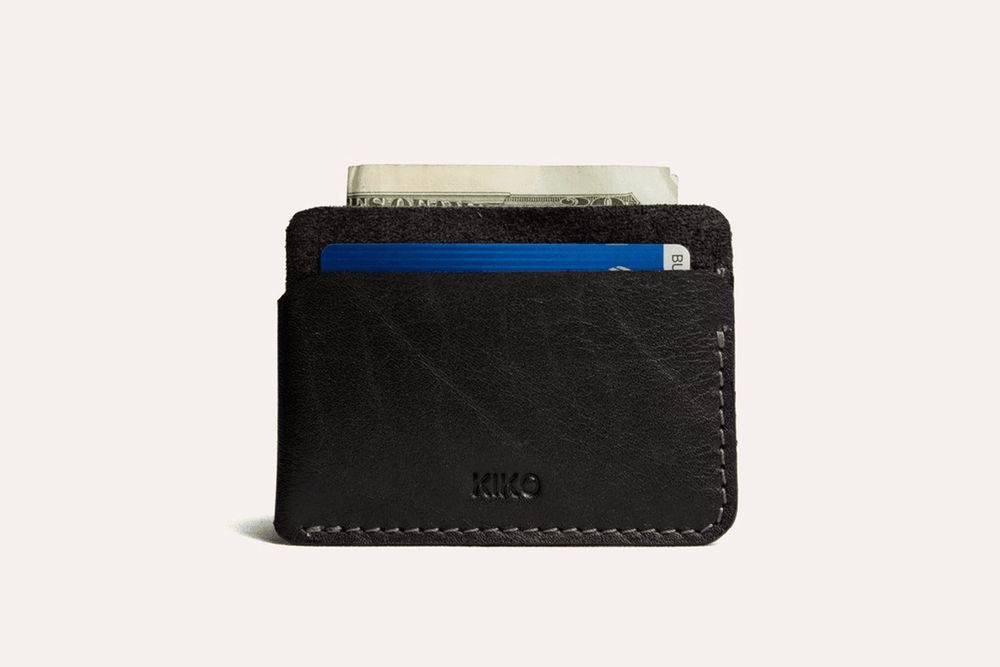 Kiko Leather Triple Pocket Card Case - Kiko