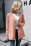 Zip Up Long Sleeve Hooded Watertight Jacket - Trendsi - Flyclothing LLC