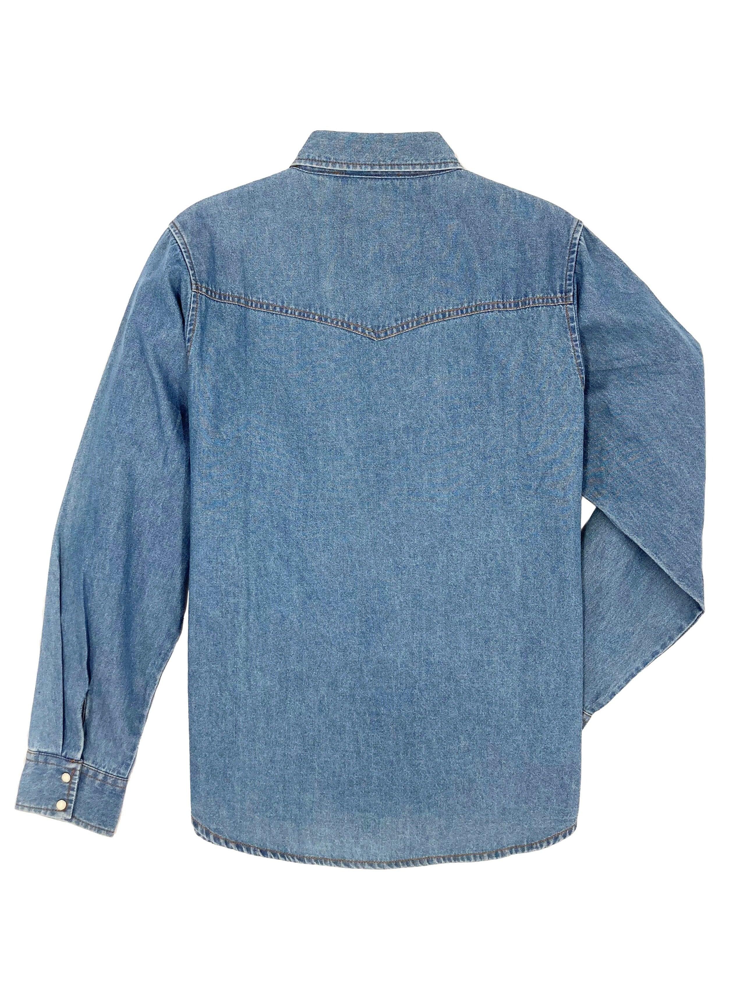 Ely Cattleman Women's Bleach Washed Denim Shirt - Ely Cattleman