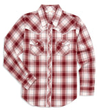 Ely Cattleman Women's Plaid Western Snap Shirt with Piping - Ely Cattleman