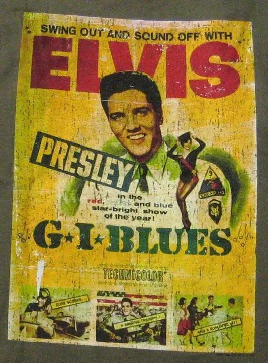 Elvis GI Blues Poster T-Shirt - Flyclothing LLC