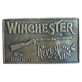 Vintage Winchester Repeating Arms Brass Western Belt Buckle - Flyclothing LLC