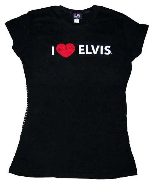 I Love Elvis Tee Black - Elvis Presley