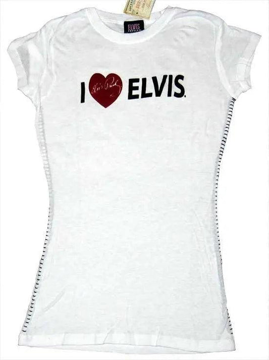 I Love Elvis Tee White - Elvis Presley