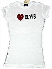 I Love Elvis Tee White - Elvis Presley
