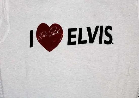 I Love Elvis Tee White - Elvis Presley