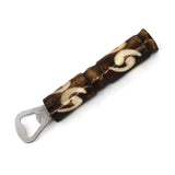 African Batik Bone Bottle Opener, Mixed Designs - Jedando